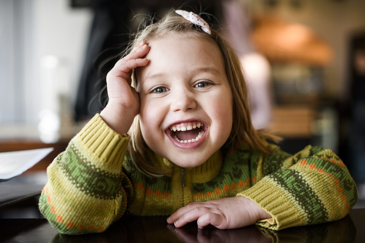 A happy preschooler at Creative Center for Children